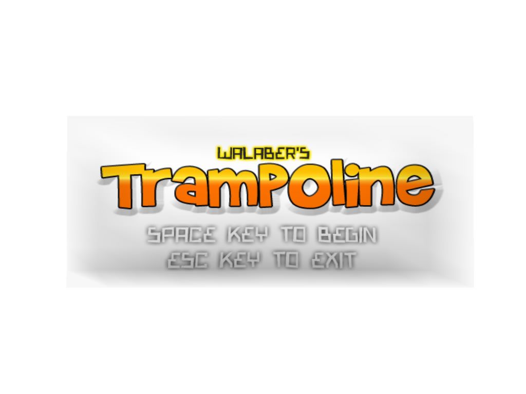 Walaber's Trampoline (Windows) screenshot: Title screen