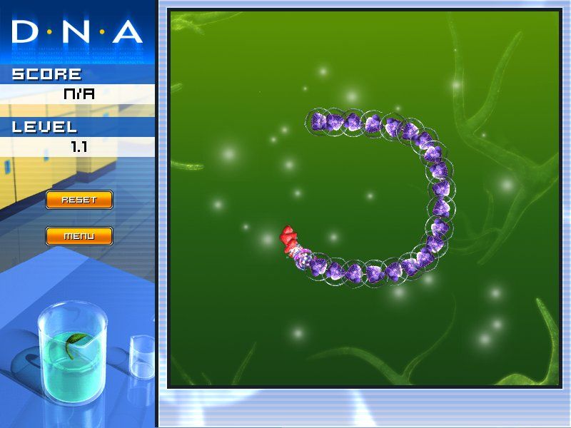 D.N.A. (Windows) screenshot: Puzzle solved.