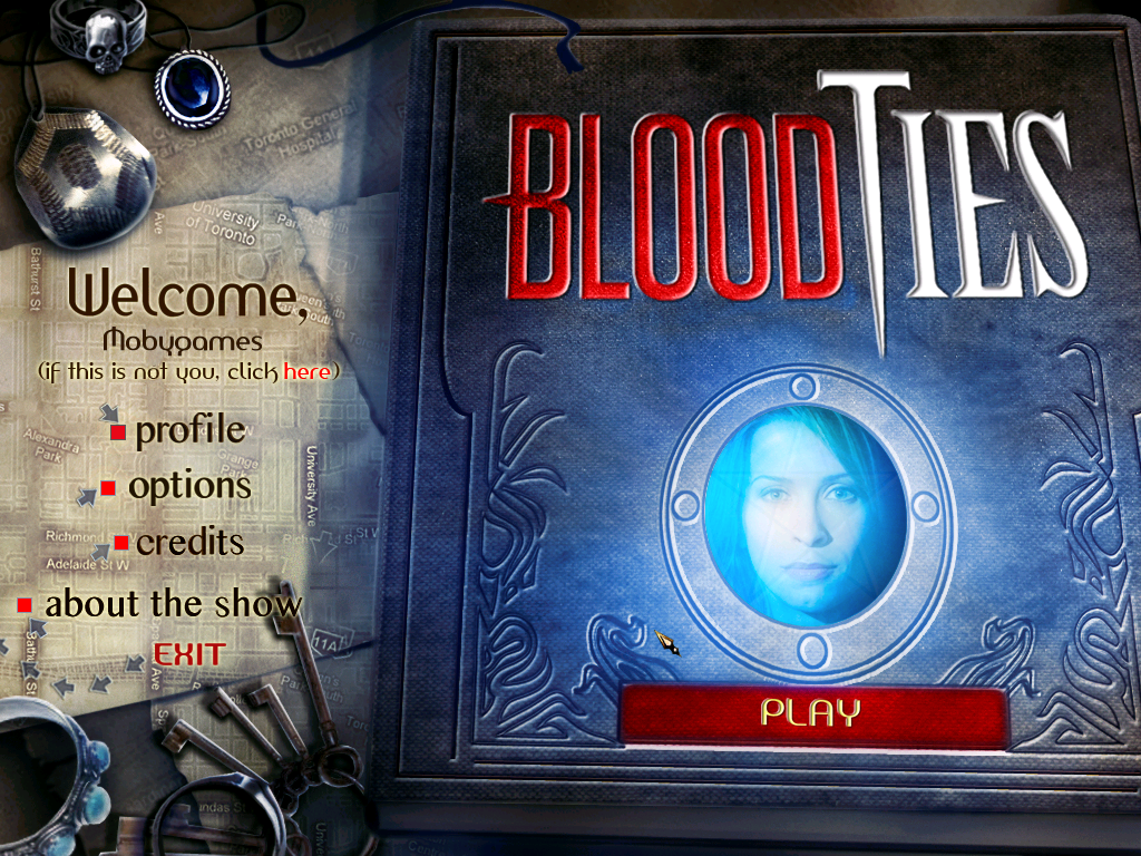 Blood Ties (Windows) screenshot: Title screen