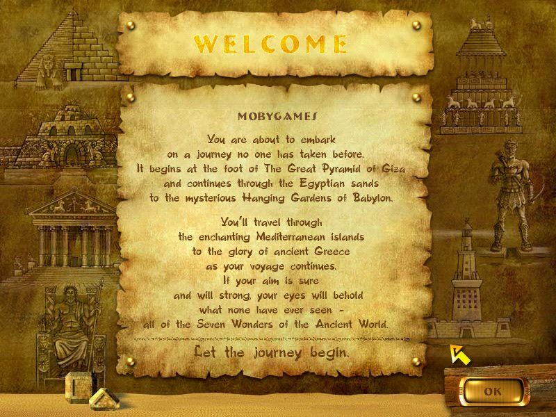 <small>7 Wonders of the Ancient World (Windows) screenshot:</small><br> Introduction