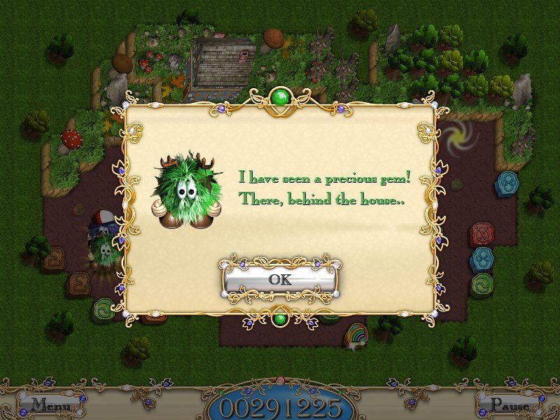 Emerald Tale (Windows) screenshot: Character giving a hint.