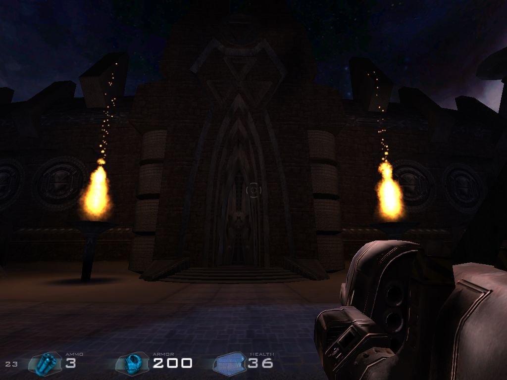 Kreed (Windows) screenshot: Cathedral at night
