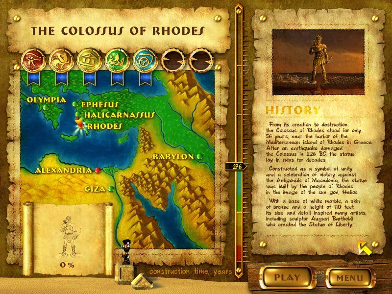 7 Wonders of the Ancient World (Windows) screenshot: Colossus of Rhodes