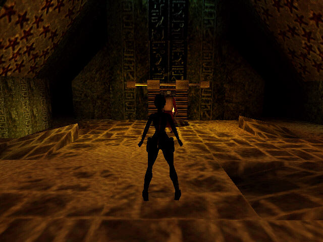 Tomb Raider: The Last Revelation (Windows) screenshot: A creepy Egyptian tomb