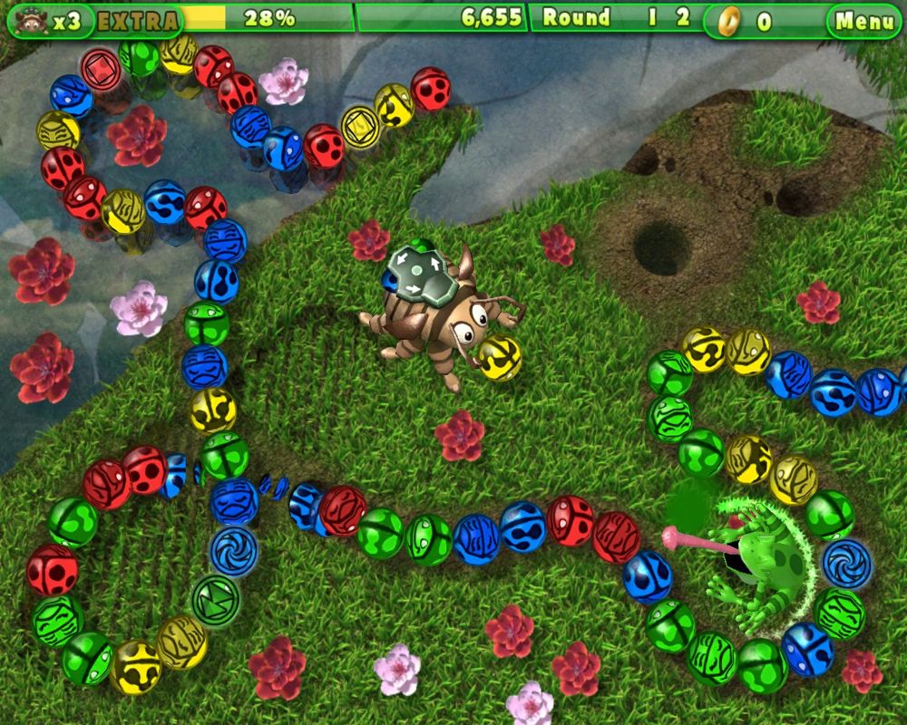 Tumblebugs 2 (Windows) screenshot: Frog helper