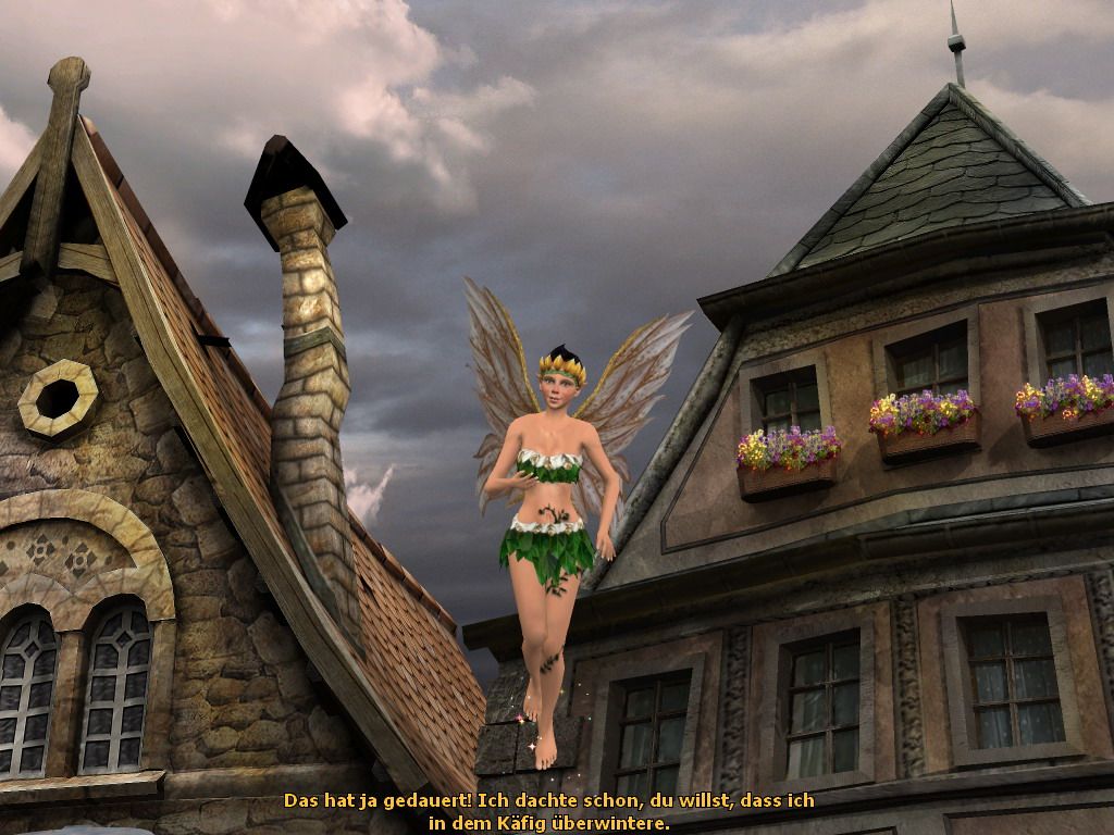 Everlight: Of Magic & Power (Windows) screenshot: Fenny, the little pixie-lady, is Melvin's guide.