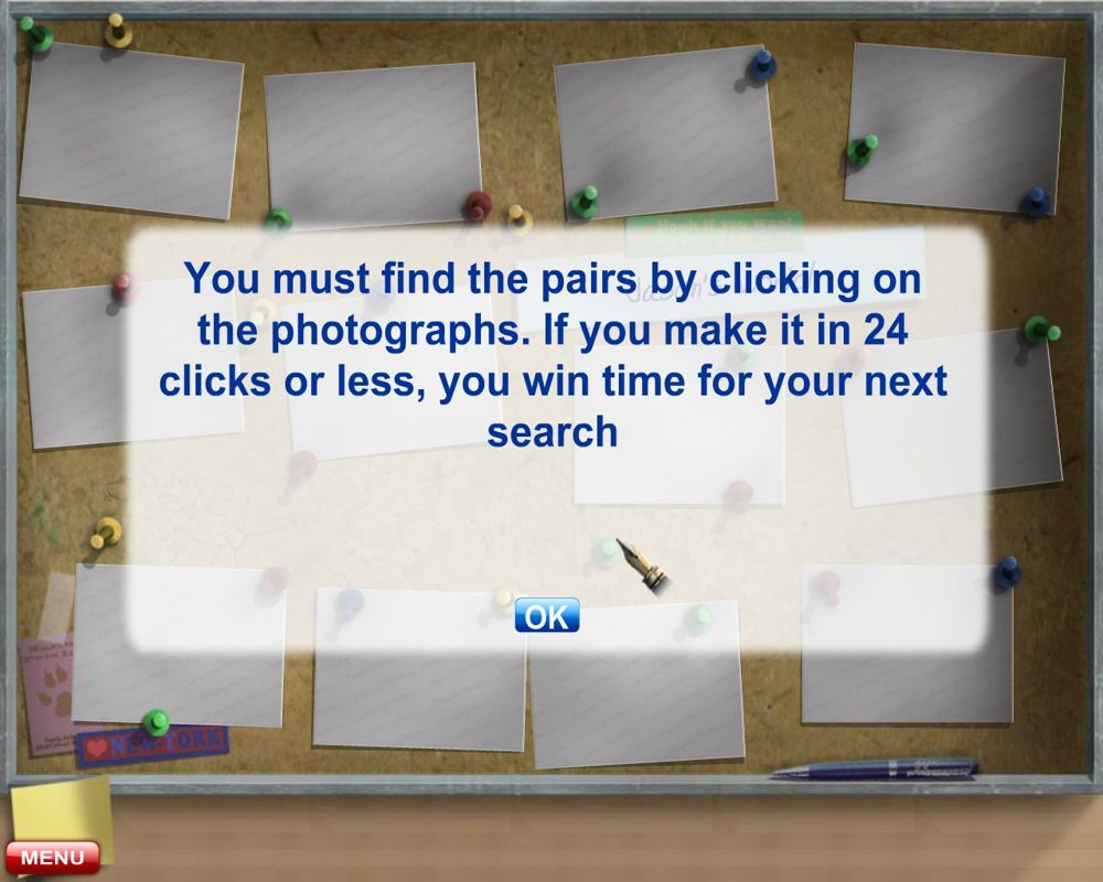 Miss Teri Tale: Episode I - Where's Jason (Windows) screenshot: Concentration game