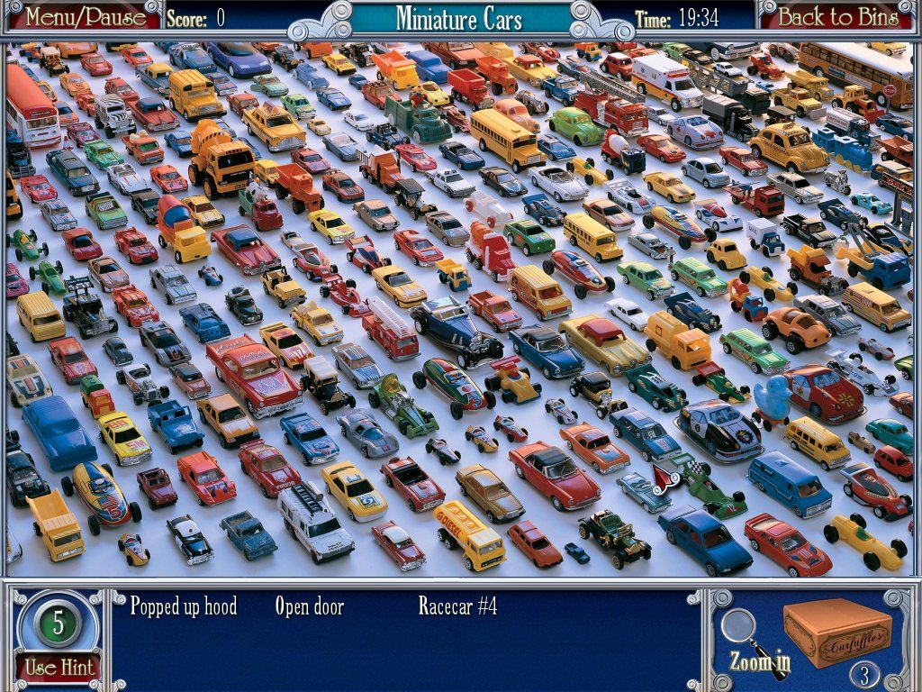 Can You See What I See?: Curfuffle's Collectibles (Windows) screenshot: Miniature cars