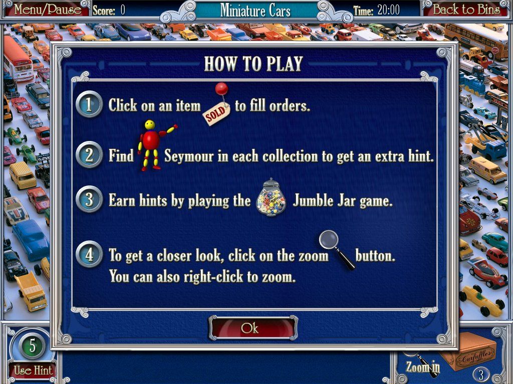 Can You See What I See?: Curfuffle's Collectibles (Windows) screenshot: How to play