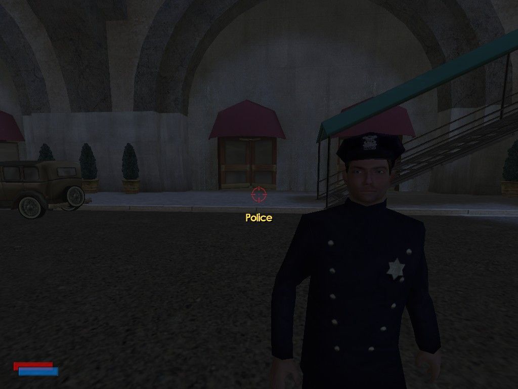 Mob Enforcer (Windows) screenshot: Make sure the police doesn't see you with a weapon or you're a goner!