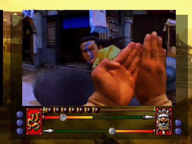 Supreme Warrior (3DO) screenshot: Blocking a kick.