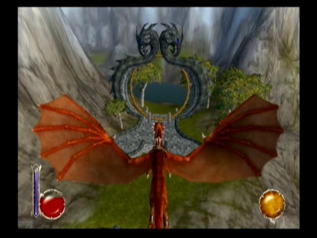 Drakan: The Ancients' Gates (PlayStation 2) screenshot: One of the Ancients' Gates