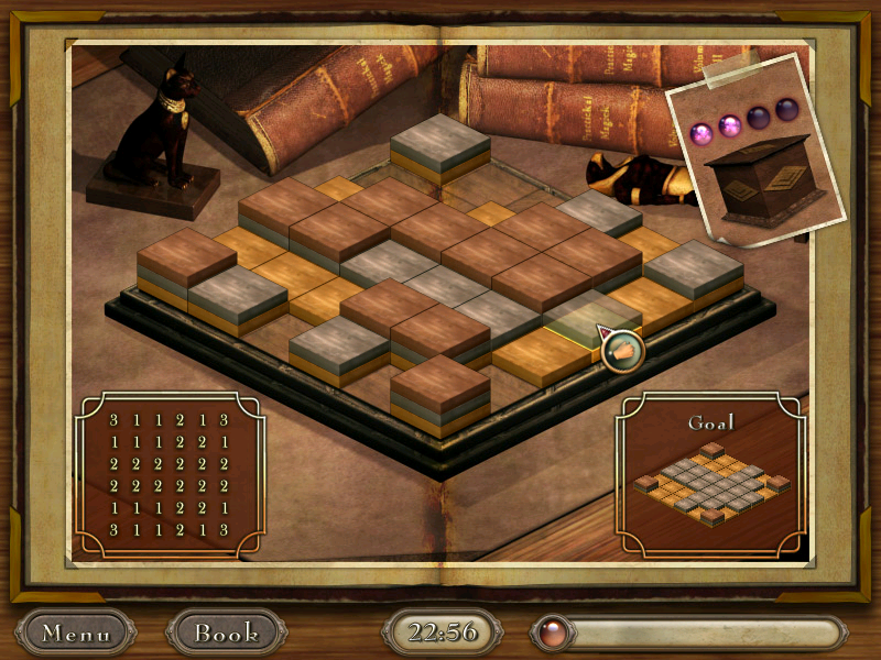 Azada (Windows) screenshot: Lay down the slabs to match the picture.