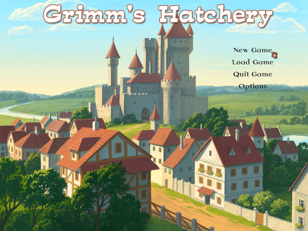 Grimm's Hatchery (Windows) screenshot: Main menu.
