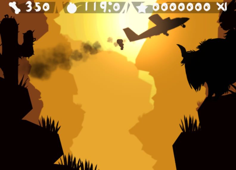 My First: Skydiving Academy (Windows) screenshot: Oh no, the baby falls out of the plane!
