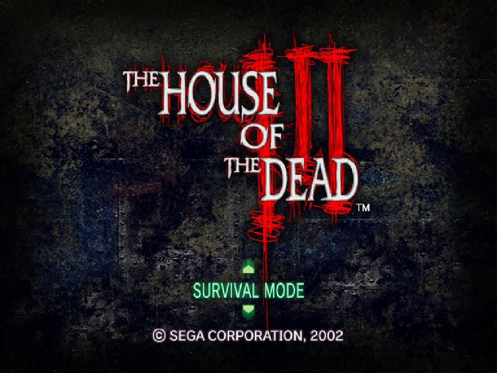 The House of the Dead III (Windows) screenshot: Main Menu