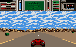 Fire & Forget II (DOS) screenshot: The start of the game (VGA).