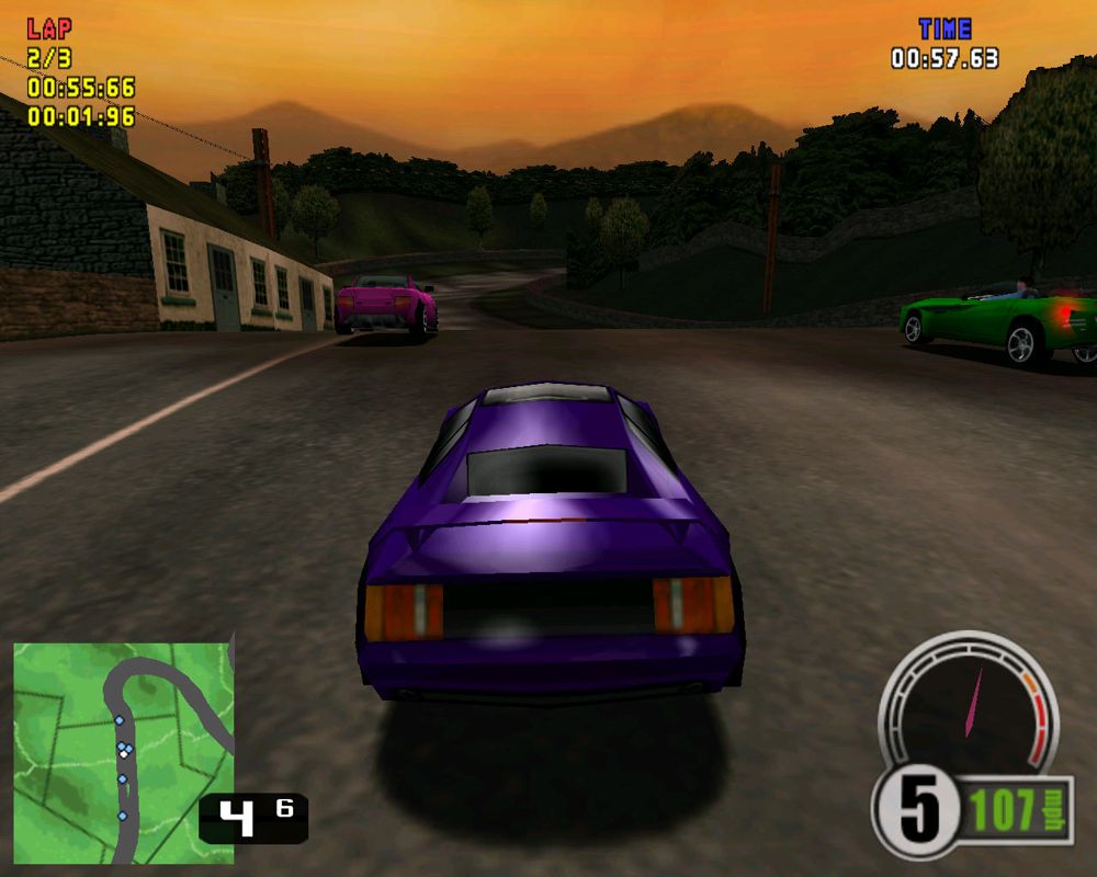 Test Drive 6 (Windows) screenshot: Driving in Ireland.