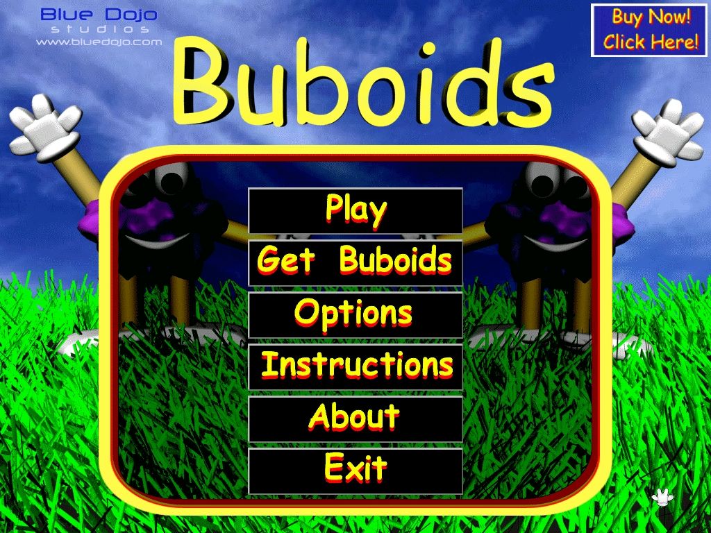 Buboids: The 3D Action Puzzle Game (Windows) screenshot: Main menu