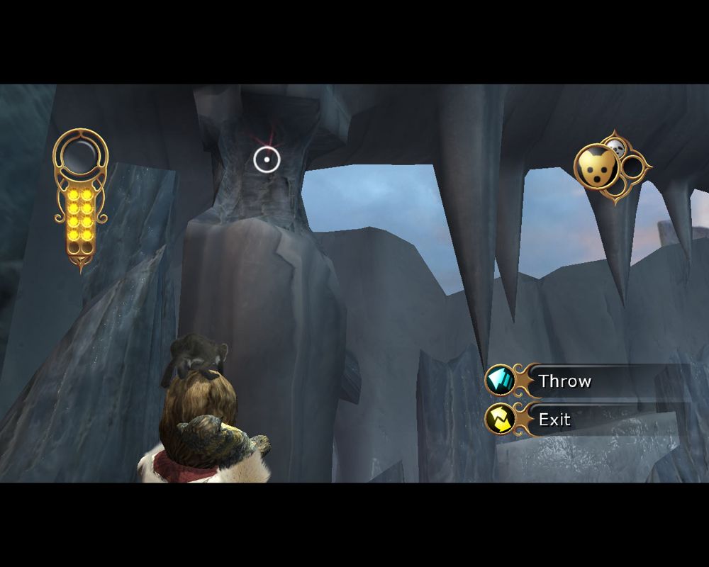 The Golden Compass (Windows) screenshot: Throwing rocks