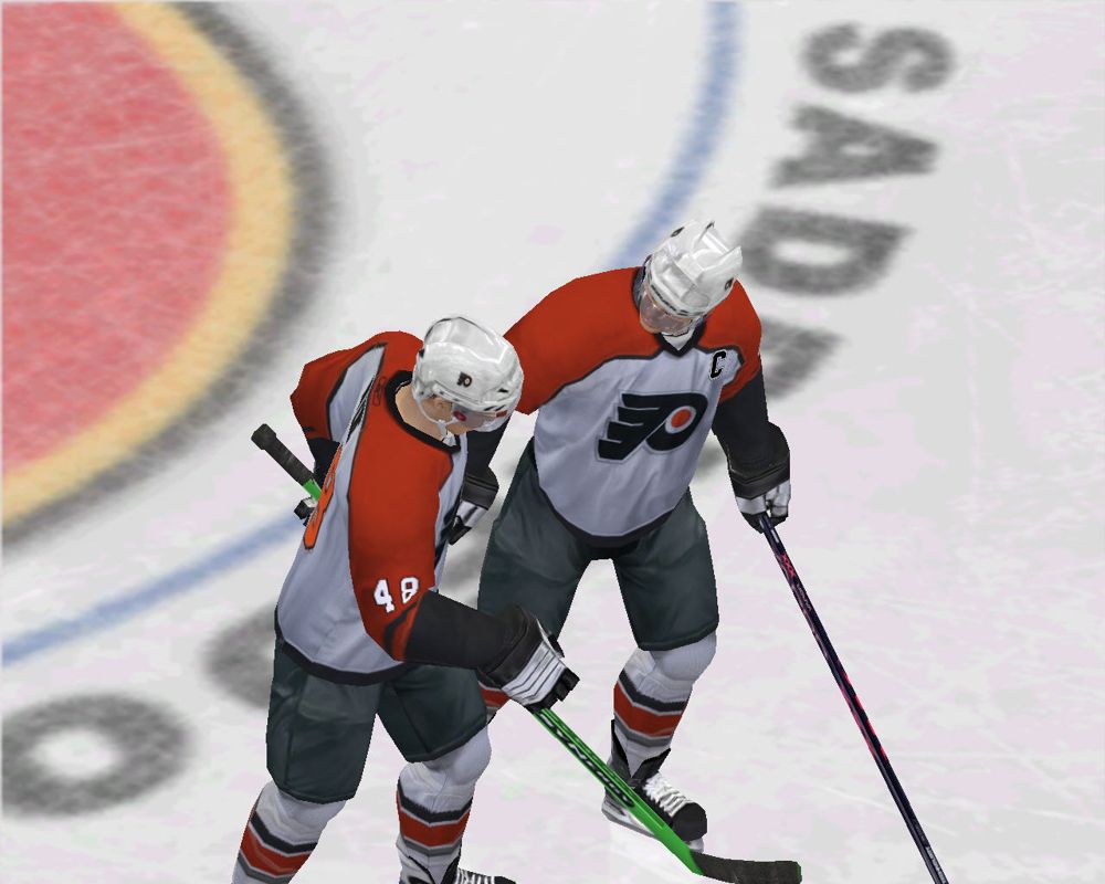 NHL 08 (Windows) screenshot: Two philadelphia players