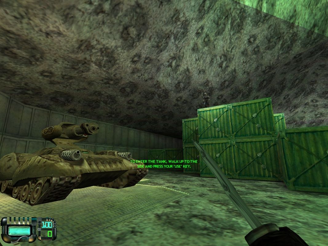 Gunman Chronicles (Windows) screenshot: Gunman Chronicles allows you to drive tanks!
