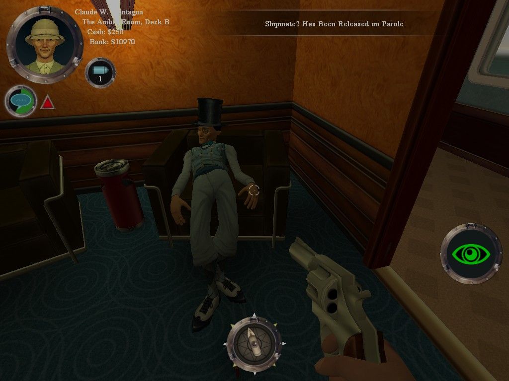 The Ship (Windows) screenshot: Don't disturb my friend...he's dead tired.