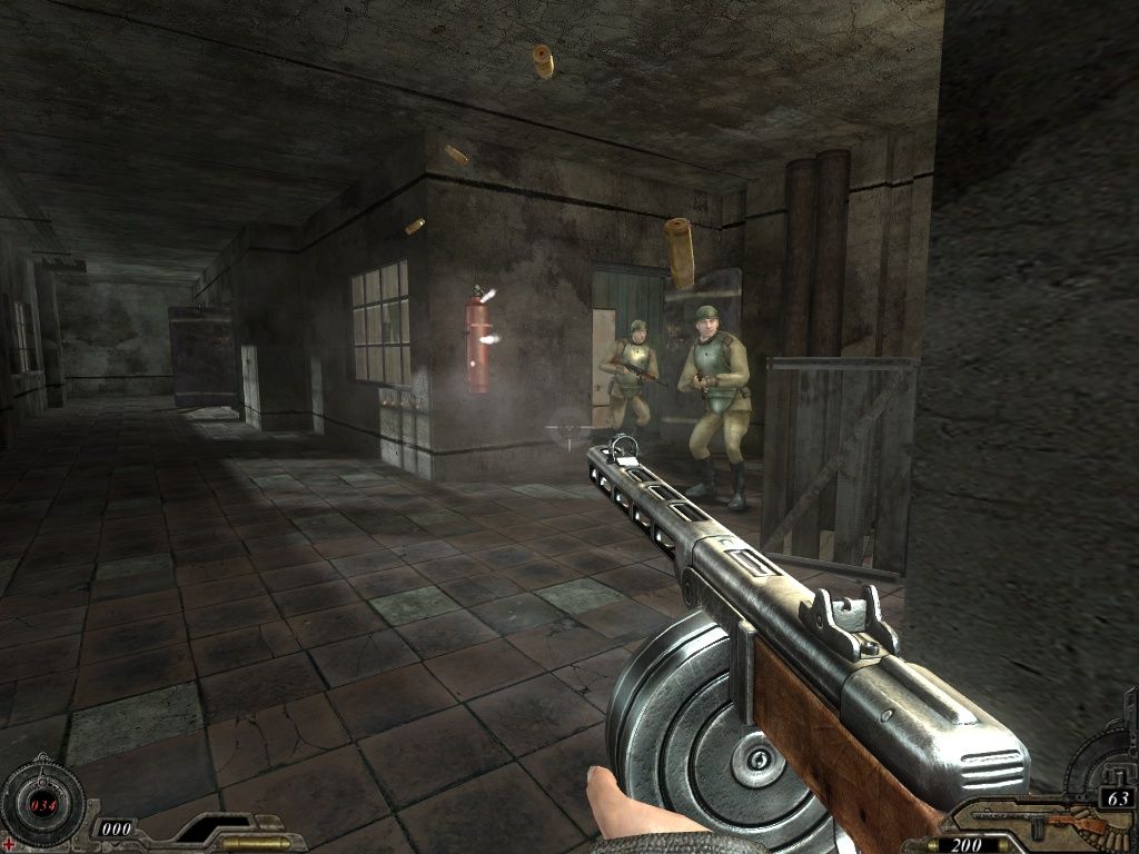 The Stalin Subway: Red Veil (Windows) screenshot: Hey guys, watch out for the exploding.....