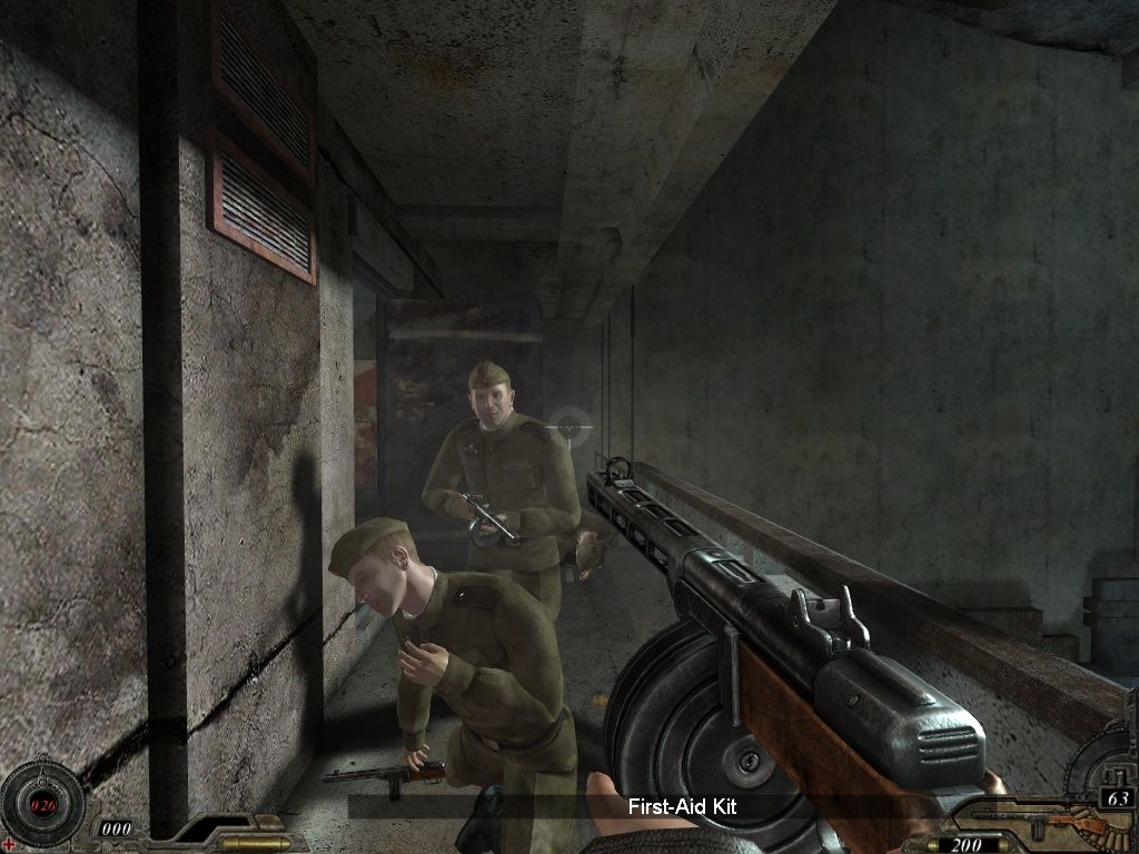 The Stalin Subway: Red Veil (Windows) screenshot: As soon as one guy goes down, another is ready to take his place.