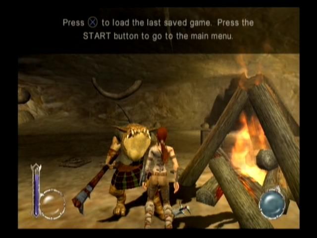 Drakan: The Ancients' Gates (PlayStation 2) screenshot: This happens if Rynn's not careful