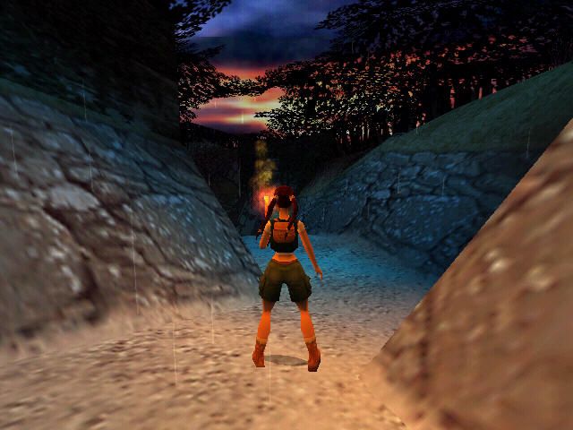 Tomb Raider: Chronicles (Windows) screenshot: Young Lara exploring Ireland.