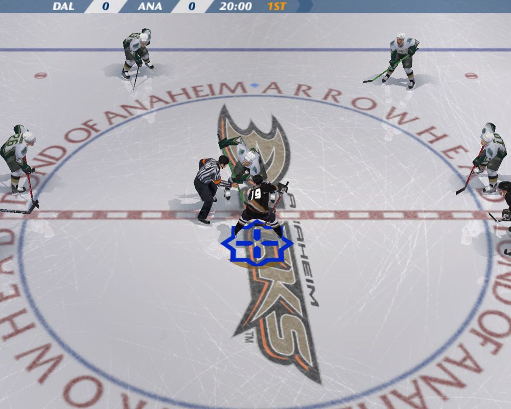 NHL 07 (Windows) screenshot: 1st period about to start.