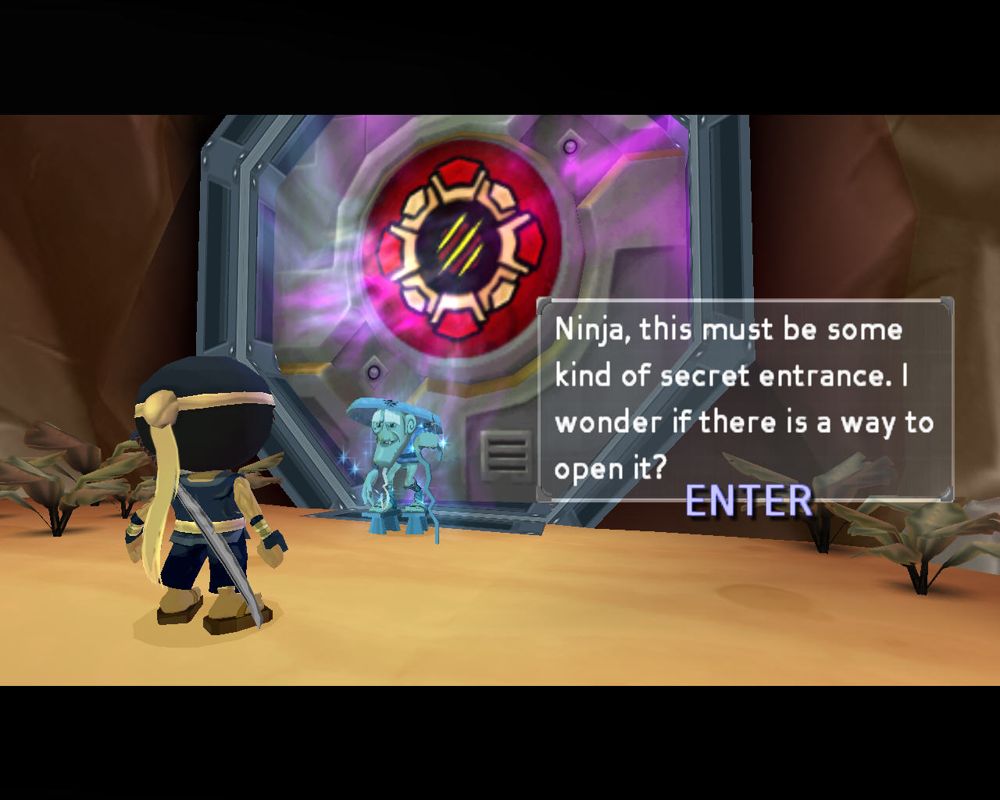 I-Ninja (Windows) screenshot: Ninja and Sensei