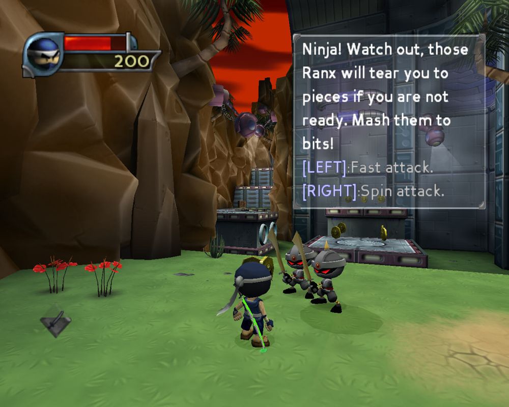 I-Ninja (Windows) screenshot: Watch out for those Ranx.