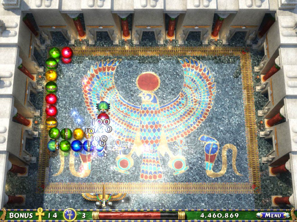 Luxor 2 (Windows) screenshot: Bonus level