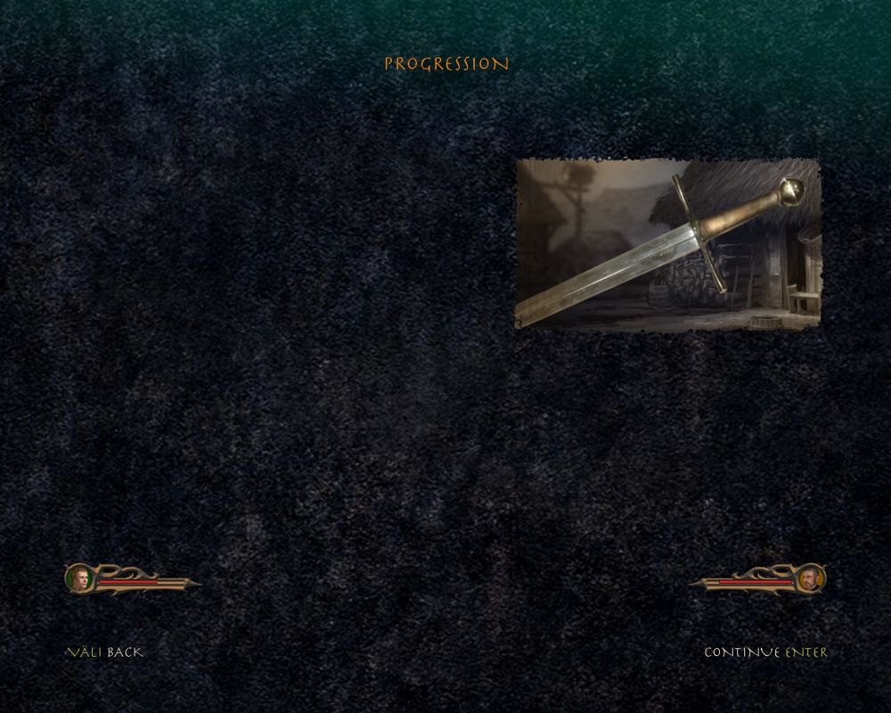 Eragon (Windows) screenshot: Progression screen