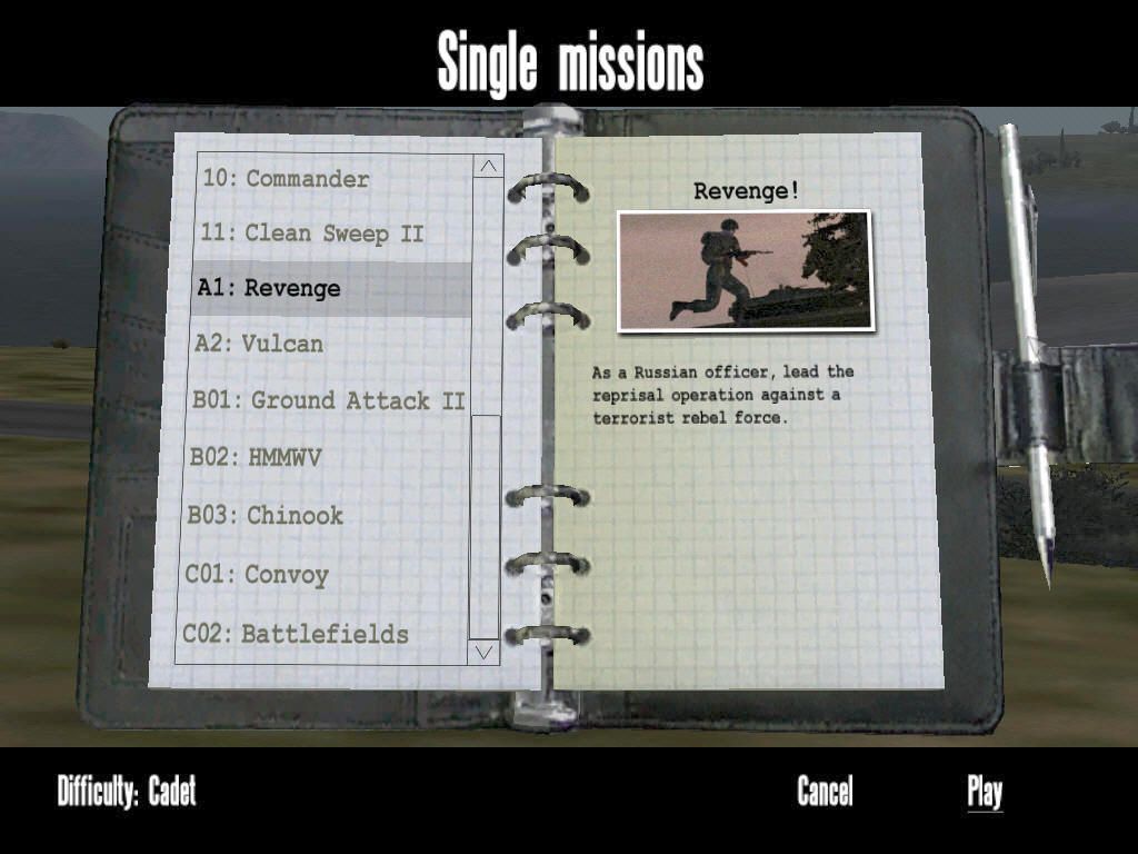 Operation Flashpoint: Gold Upgrade (Windows) screenshot: The new missions