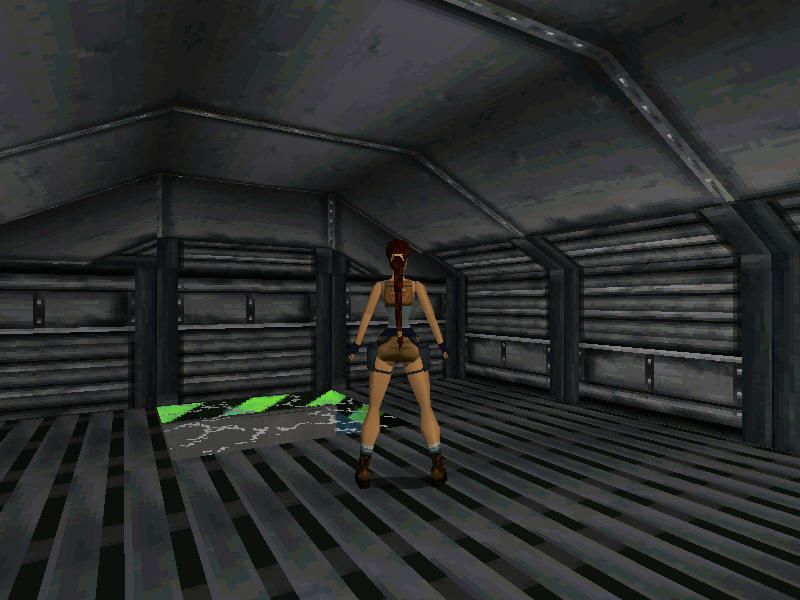 Tomb Raider II (Windows) screenshot: Inside the plane