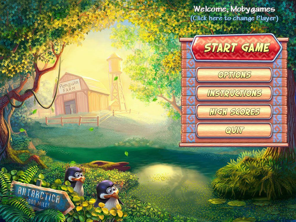 Penguins' Journey (Windows) screenshot: Main menu