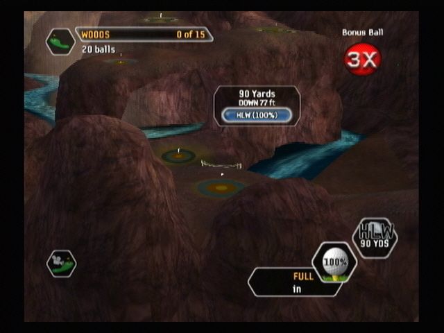 Tiger Woods PGA Tour 08 (Wii) screenshot: An alarming valley