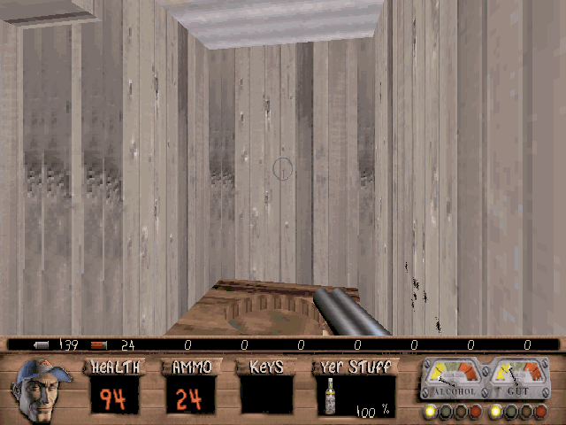 So You Wanna Be A Redneck (Windows) screenshot: Someone's left a mess in the toilet