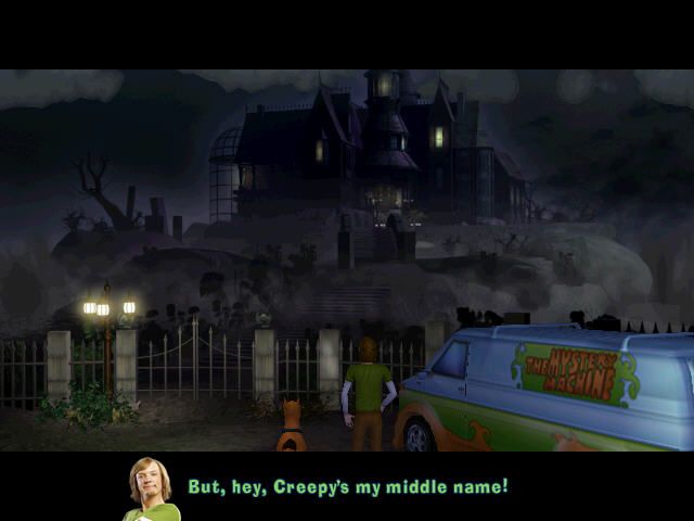 Scooby Doo 2: Monsters Unleashed (Windows) screenshot: Creepy mansion