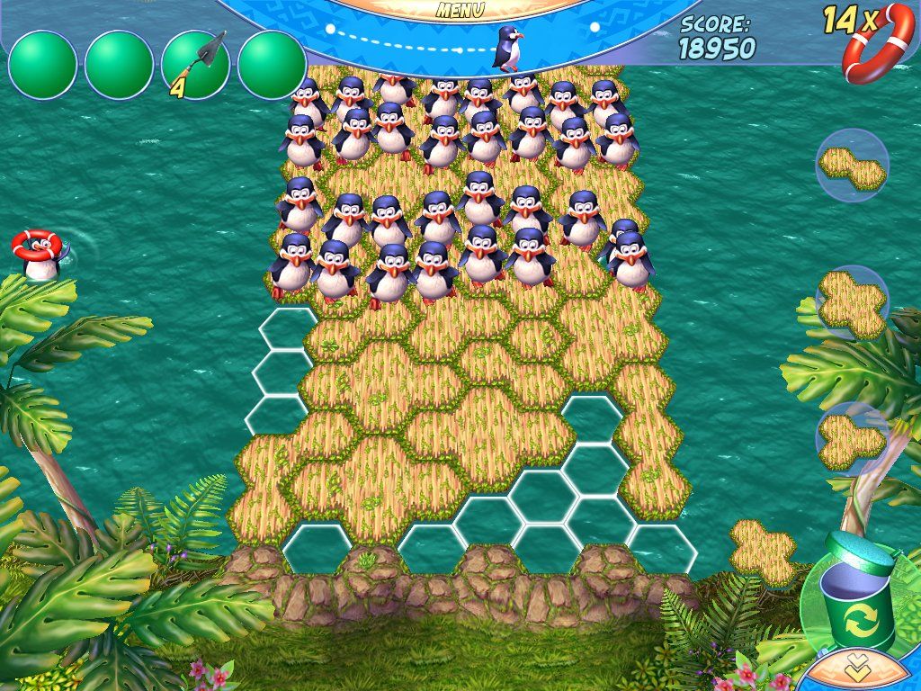 Penguins' Journey (Windows) screenshot: Penguin rescued.