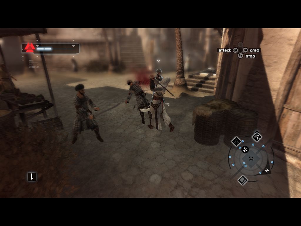 Assassin's Creed (Director's Cut Edition) (Windows) screenshot: Sword-fight against several opponents