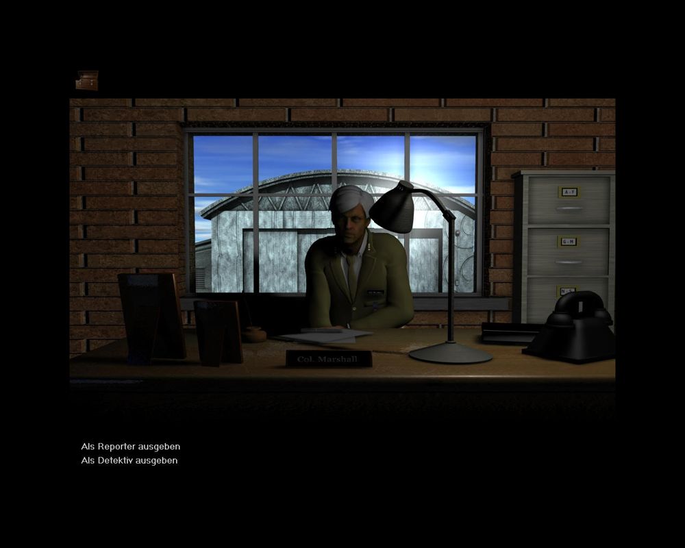 Aurora: The Secret Within (Windows) screenshot: The commander of the army base