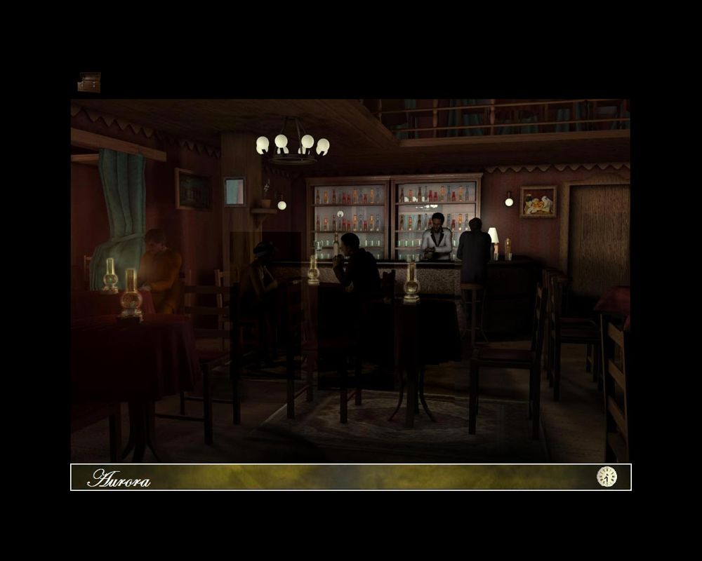 Aurora: The Secret Within (Windows) screenshot: Entering a bar.