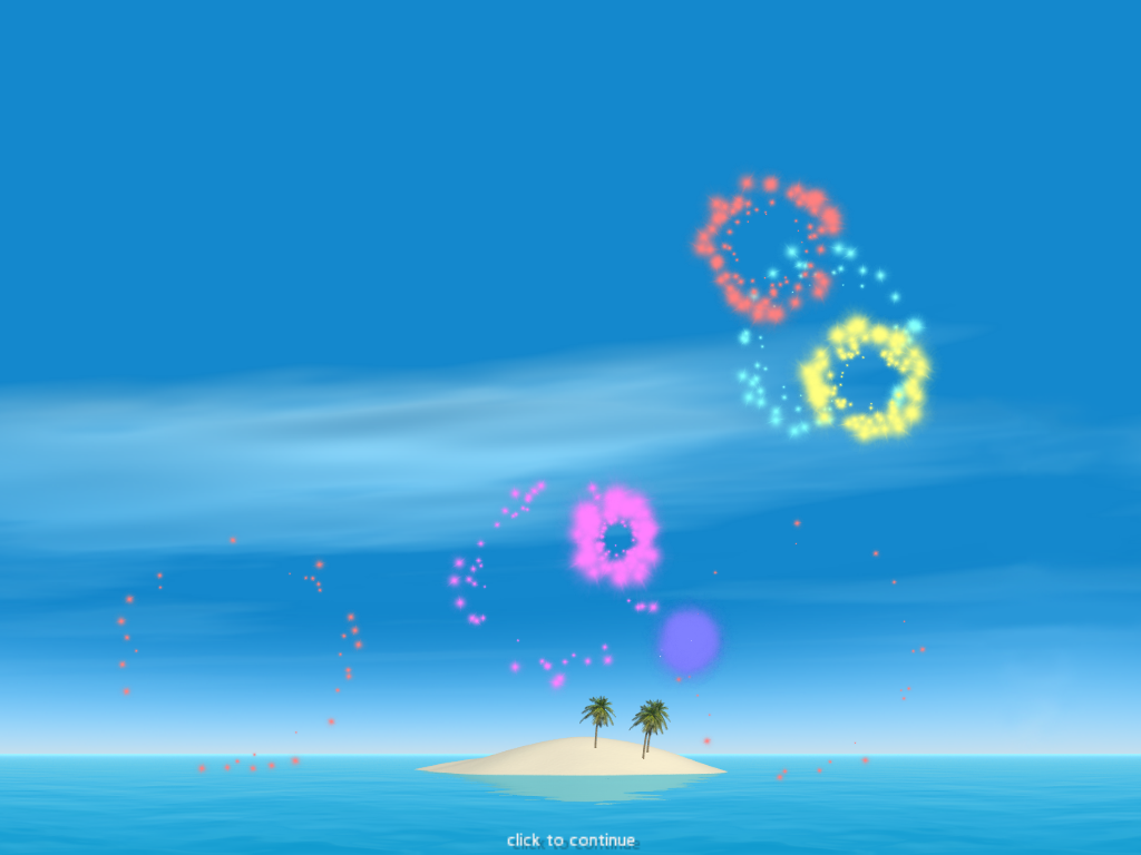 Island Wars 2 (Windows) screenshot: The screen-saver.