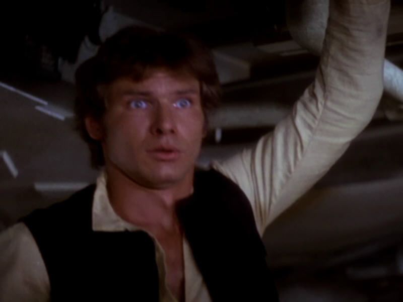 Star Wars: Battlefront (Windows) screenshot: Harrison Ford looking surprised.