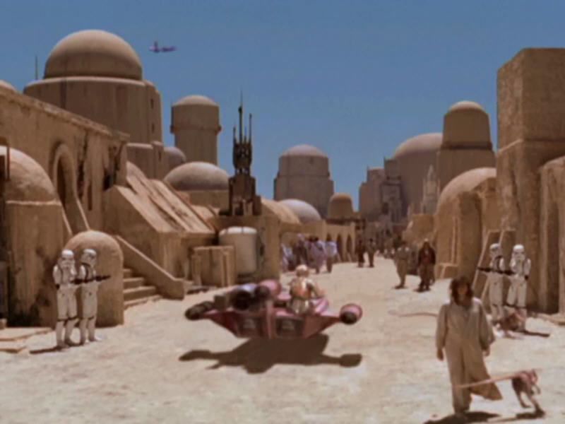 Star Wars: Battlefront (Windows) screenshot: Cutscene from city