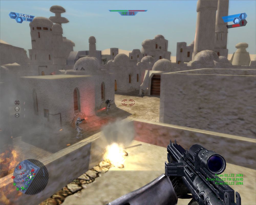 Star Wars: Battlefront (Windows) screenshot: On a roof